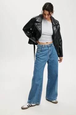 Roman Faux Leather Biker Jacket