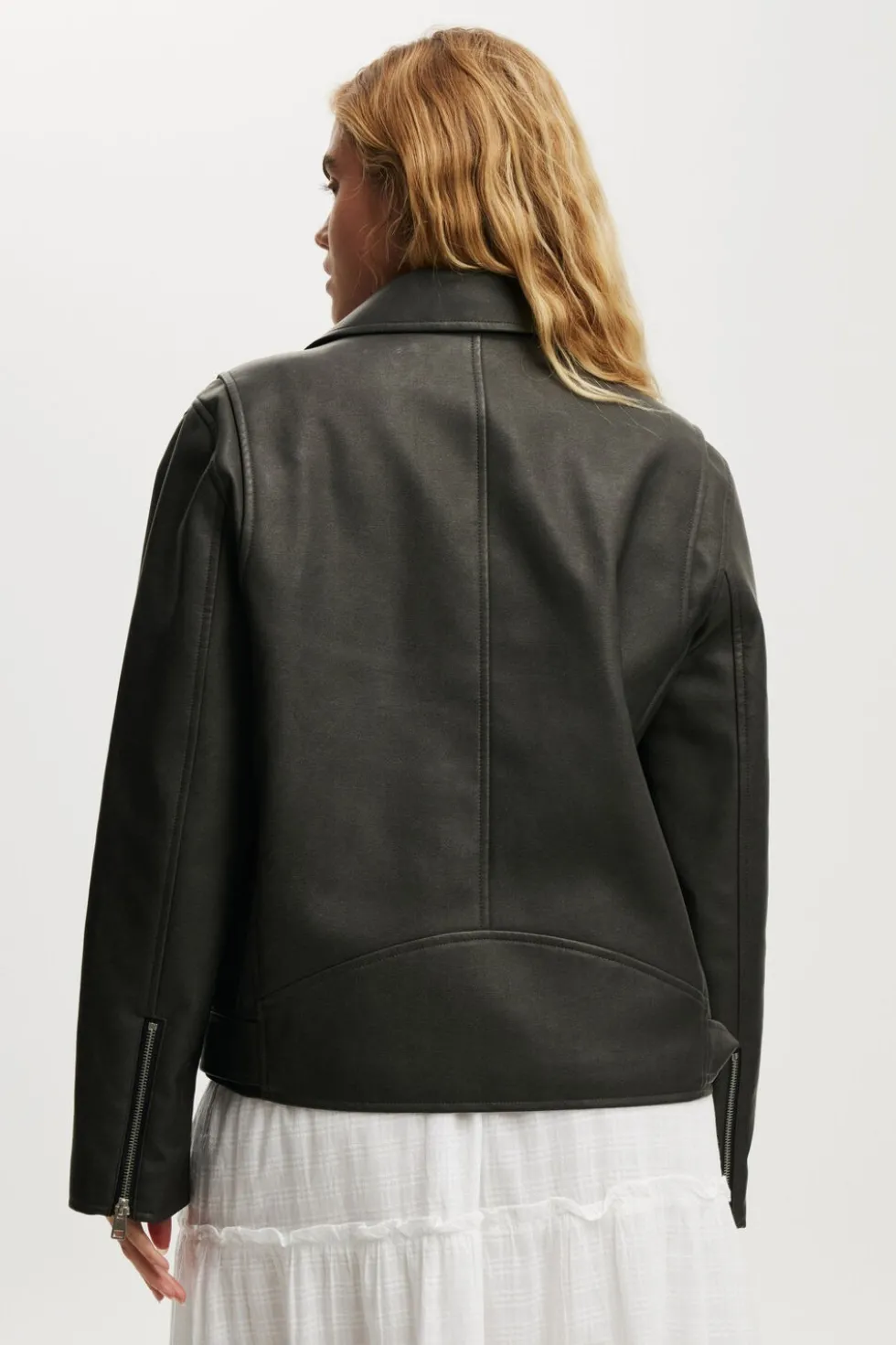 Roman Faux Leather Biker Jacket