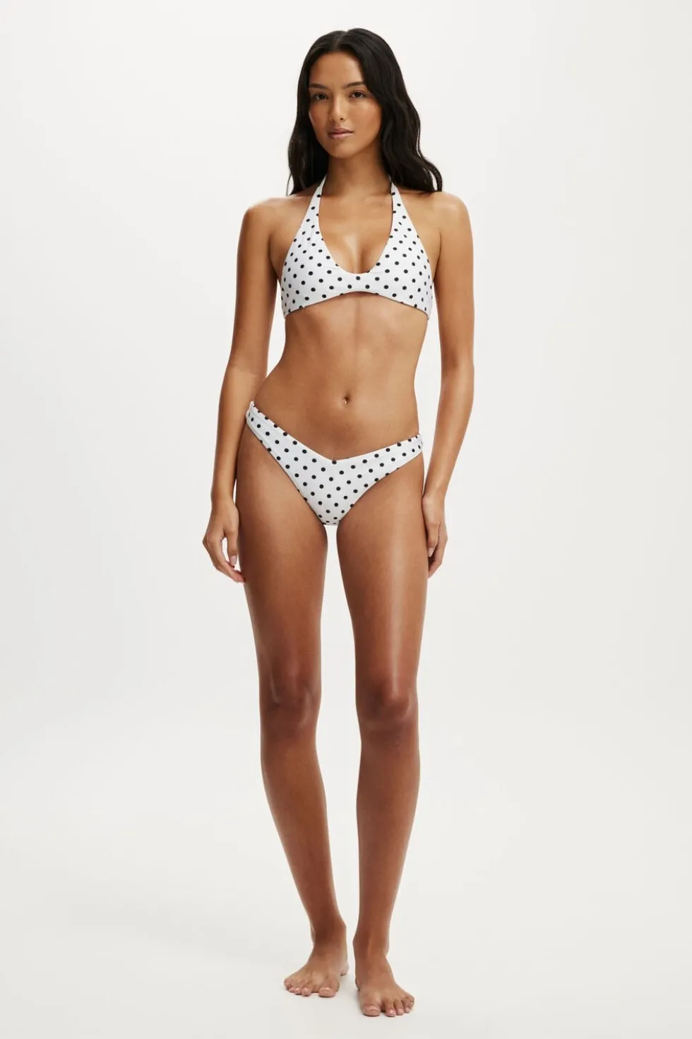 Scoop Neck Halter Bikini Top