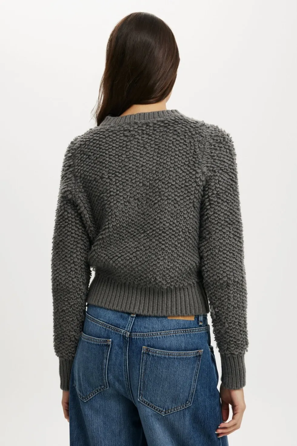 Shaggy Crew Texture Cardigan