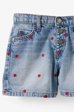 Snap Front Denim Short