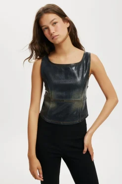 Stylish Women's Denim Corset | Cotton On