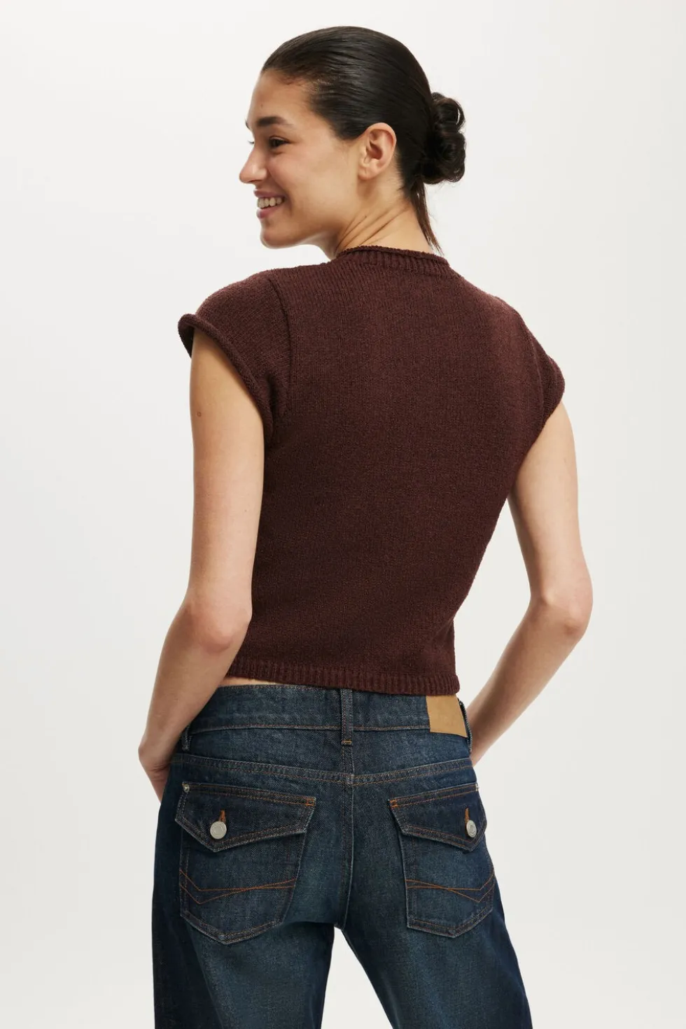 Textured Shortsleeve Knit Top