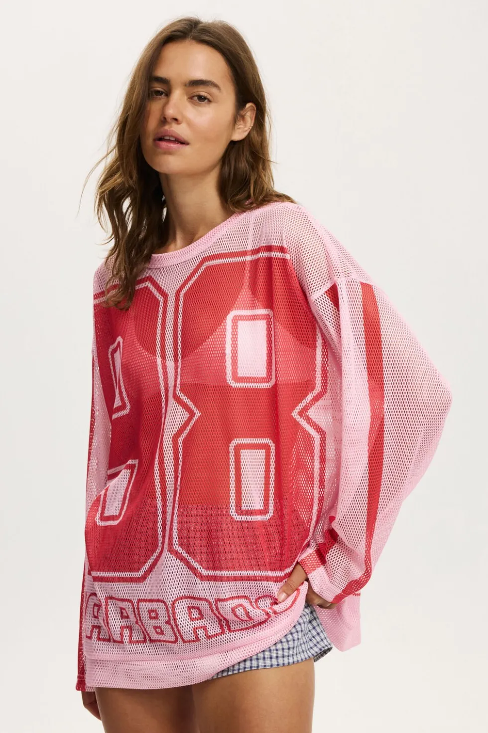 The Long Sleeve Mesh Graphic Tee
