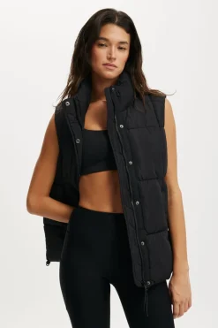 The Mother Puffer Quilted Vest