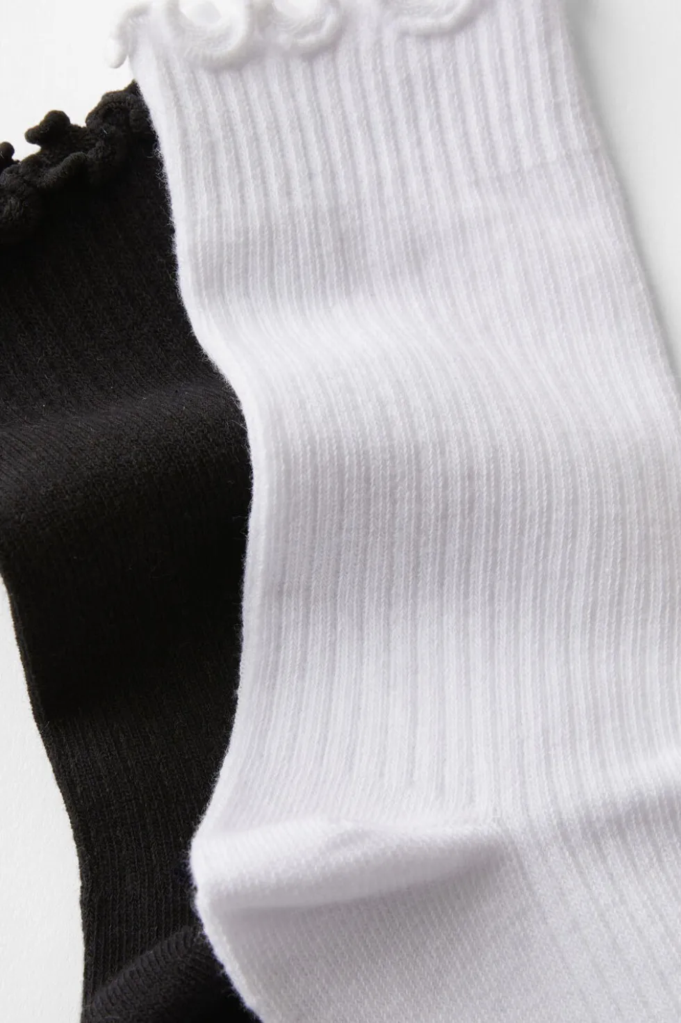 The Perfect Pair Frill Rib Crew Sock 2Pk