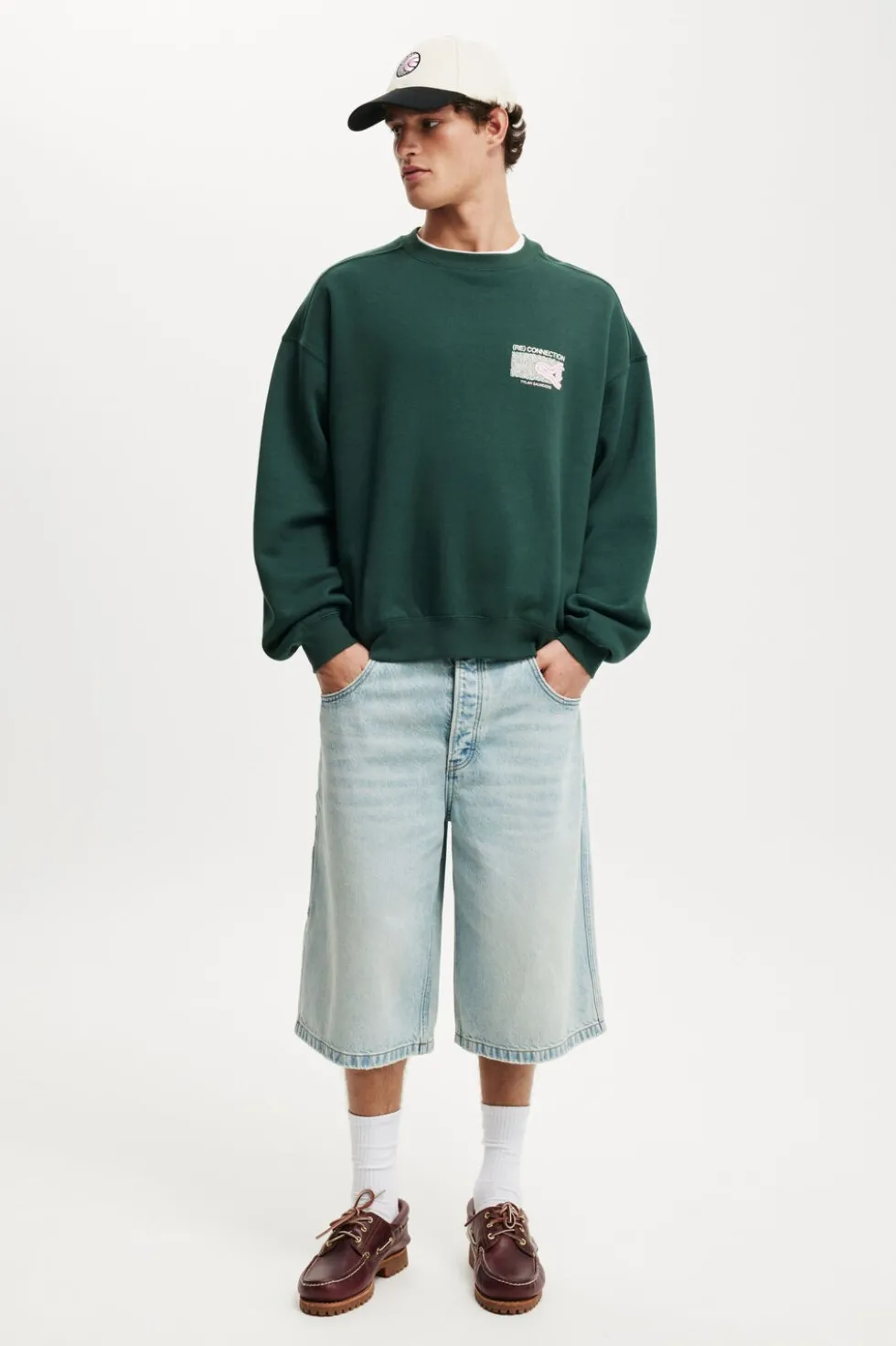 Tylah Saunders Box Fit Crew Sweater