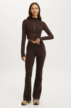 Ultra Soft Contour Long Sleeve Zip Through