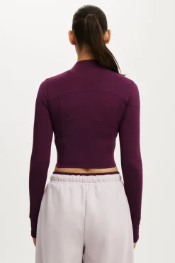 Ultra Soft Contour Long Sleeve Zip Through