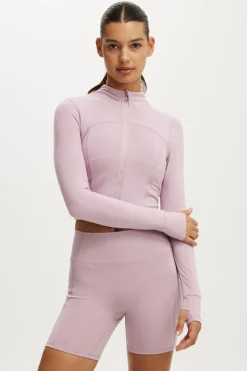 Ultra Soft Contour Long Sleeve Zip Through