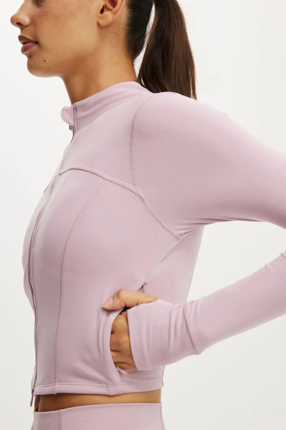 Ultra Soft Contour Long Sleeve Zip Through
