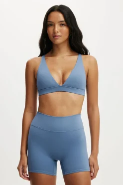 Ultra Soft Deep Plunge Cross Back Crop