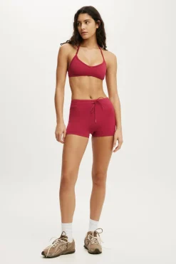 Ultra Soft Halter Open Back Crop