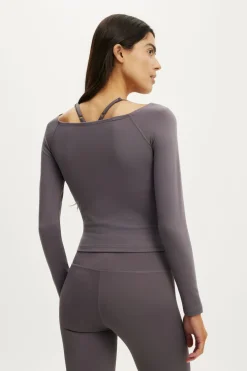 Ultra Soft Off Shoulder Longsleeve