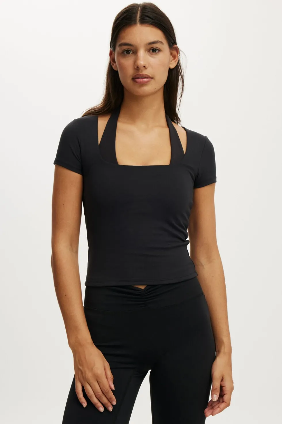 Ultra Soft Square Neck Fitted Tshirt