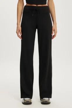 Ultra Soft Tie Front Wide Leg Pant