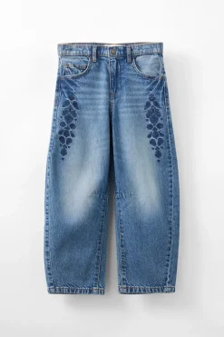 Unisex Barrel Leg Denim Jean
