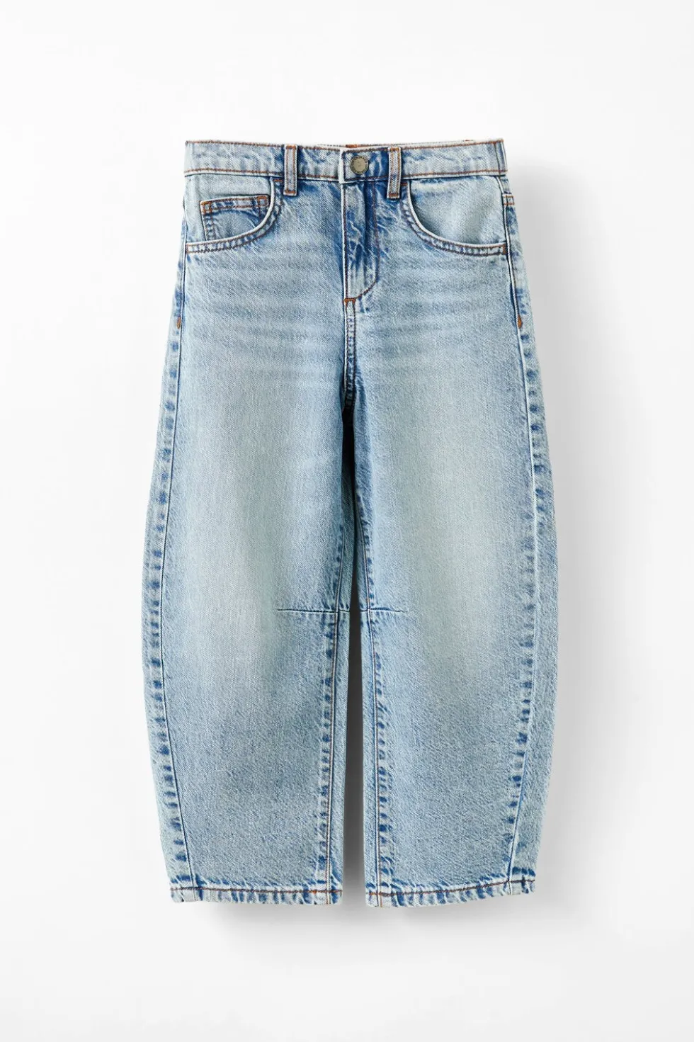 Unisex Barrel Leg Denim Jean