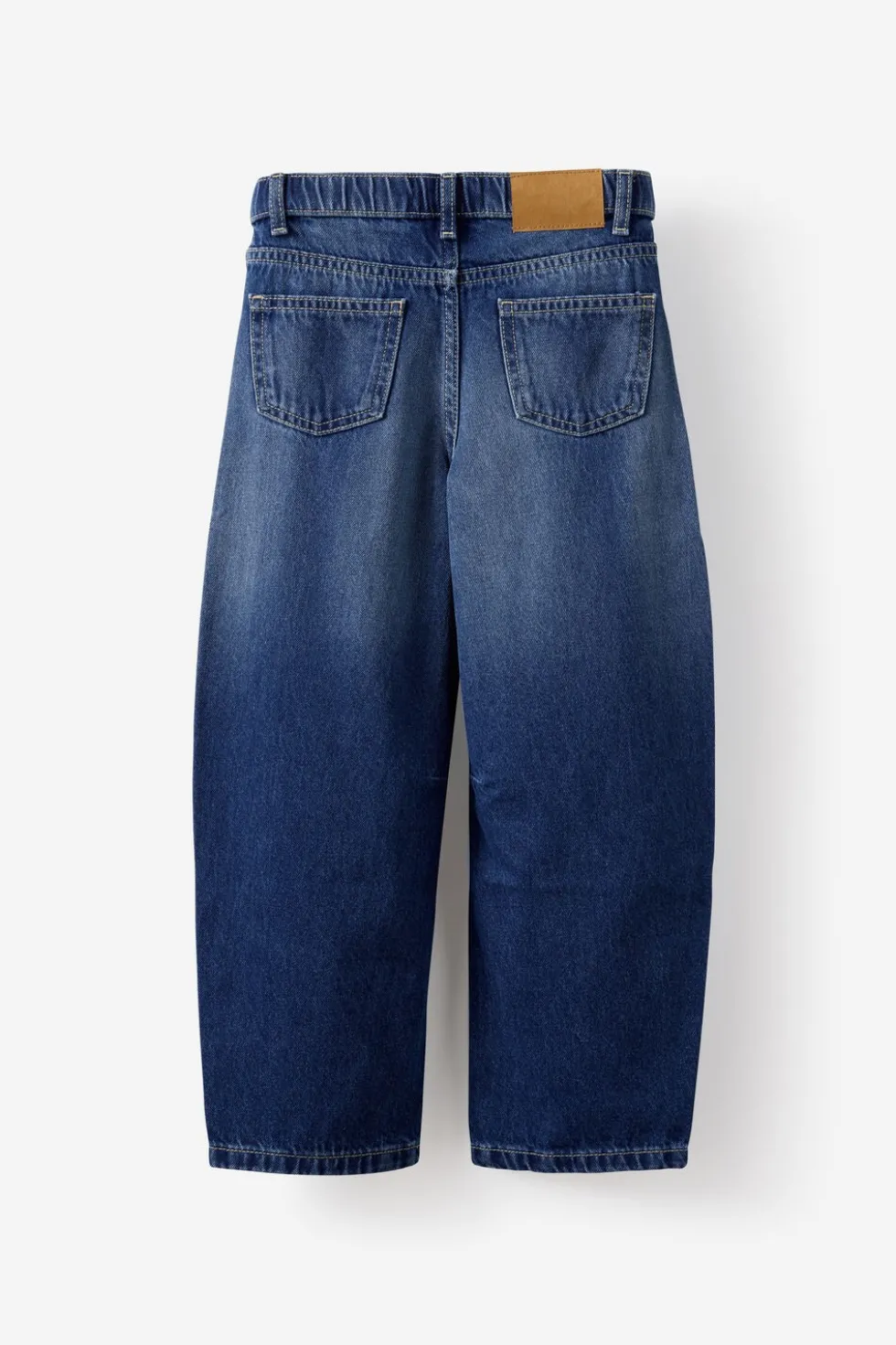 Unisex Barrel Leg Denim Jean