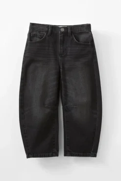 Unisex Barrel Leg Denim Jean