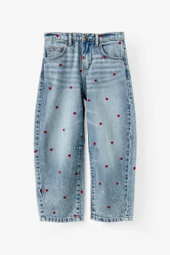 Unisex Barrel Leg Denim Jean