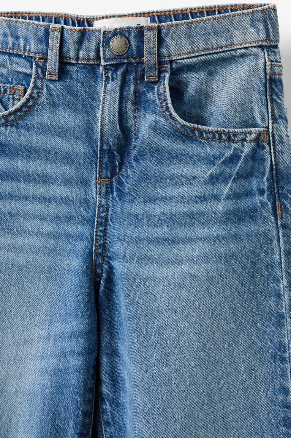 Unisex Barrel Leg Denim Jean