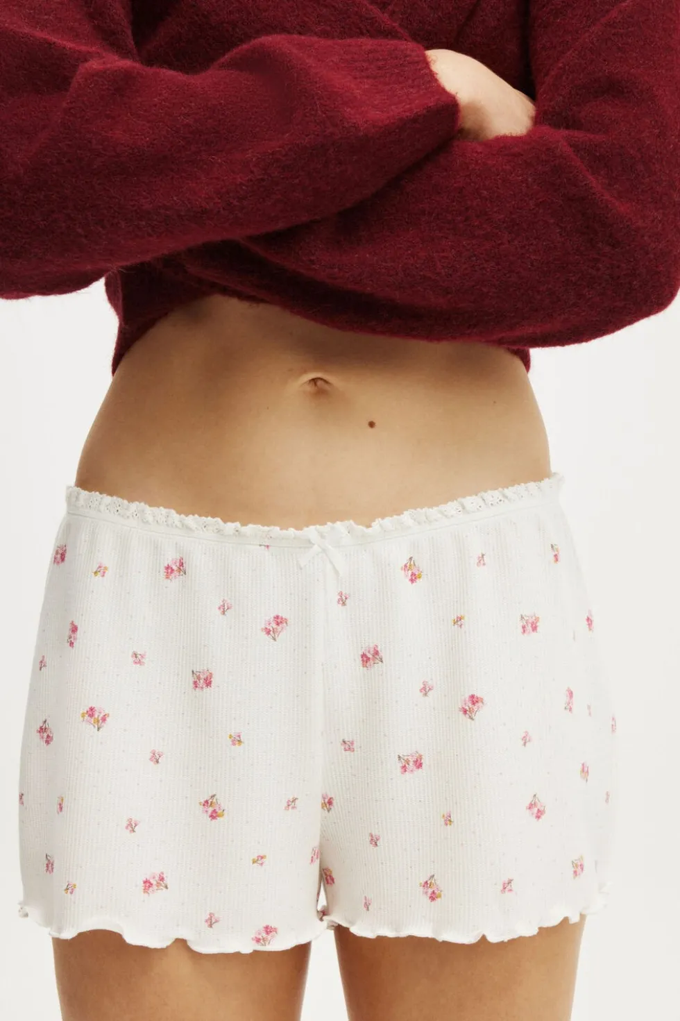 Waffle Baby Lock Hem Short