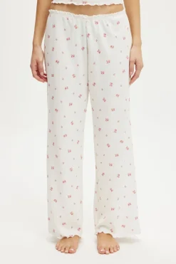 Waffle Wide Leg Pant