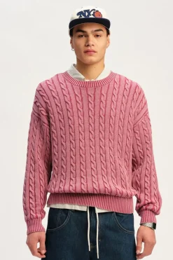 Washed Box Fit Crew Knit
