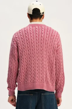 Washed Box Fit Crew Knit