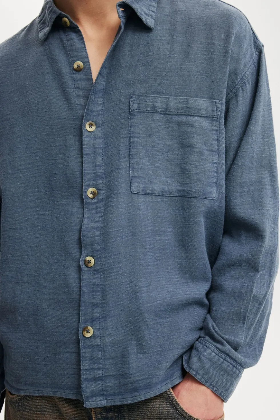 Washed Long Sleeve Shirt