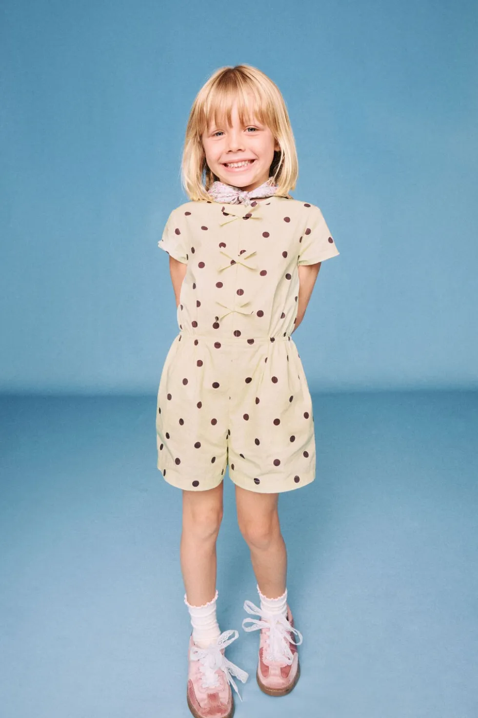 Woven Bow Playsuit