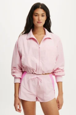 Woven Dolphin Hem Micro Short